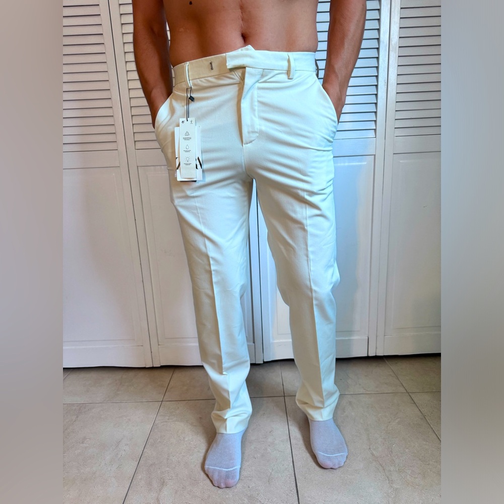 Men's white trousers, NEW.